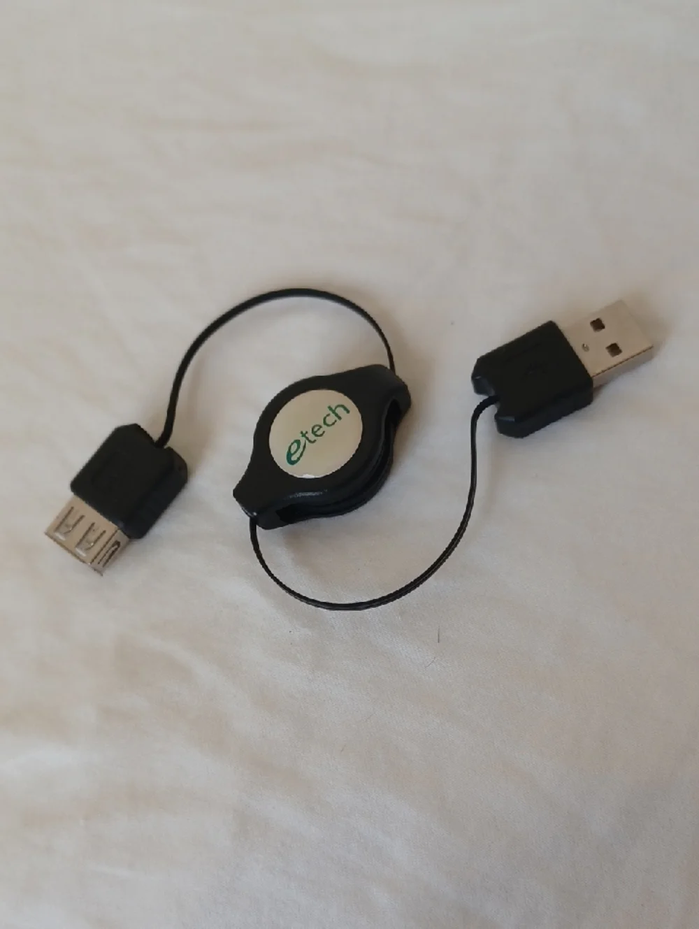 3/$25 SALE etech Retractable USB Type A Male To USB Type A Female Cable extender